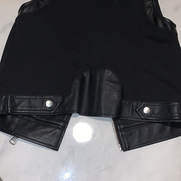 NWT ABS by Allen Schwartz Black and Silver Vest - Picture 5 of 7